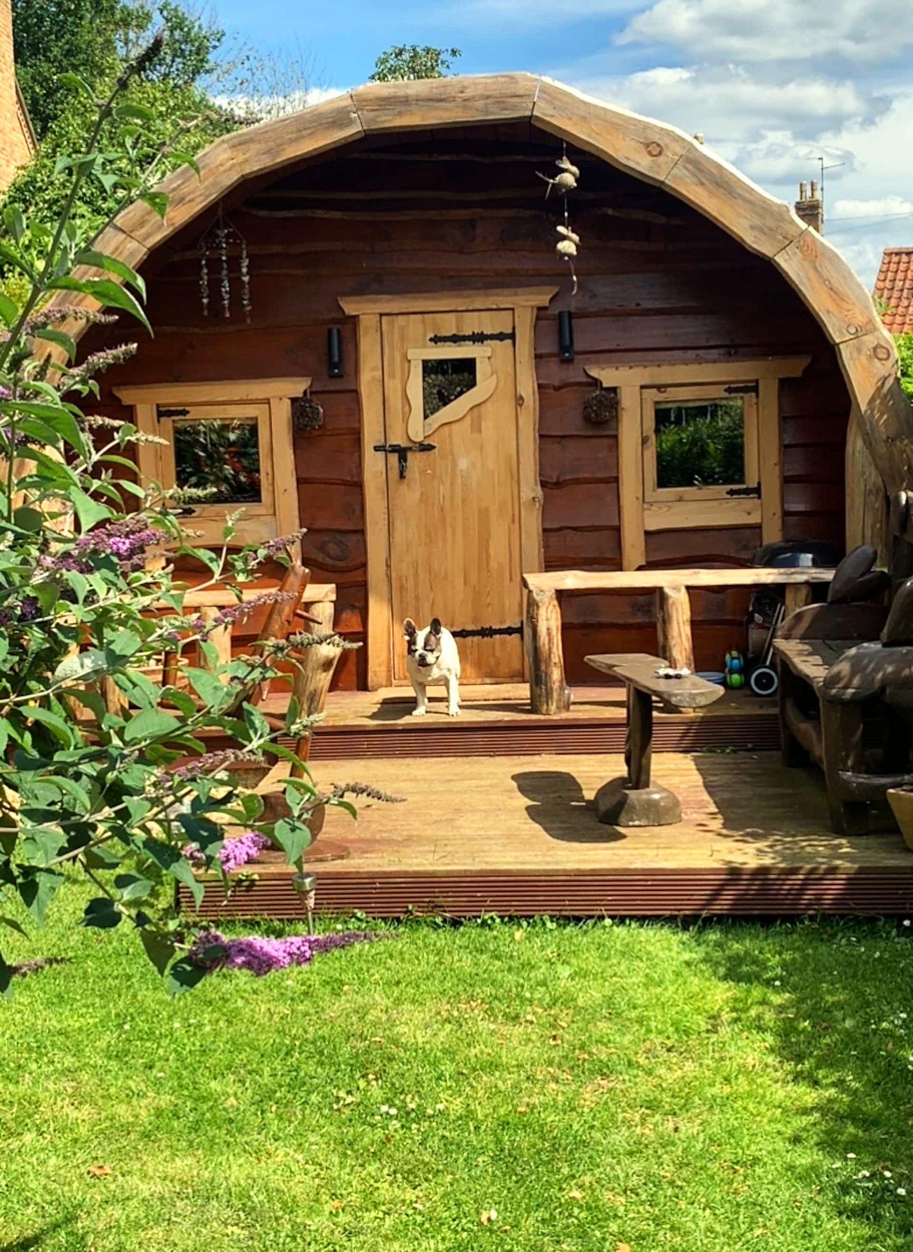 The private gated garden at the hobbit house — view 6