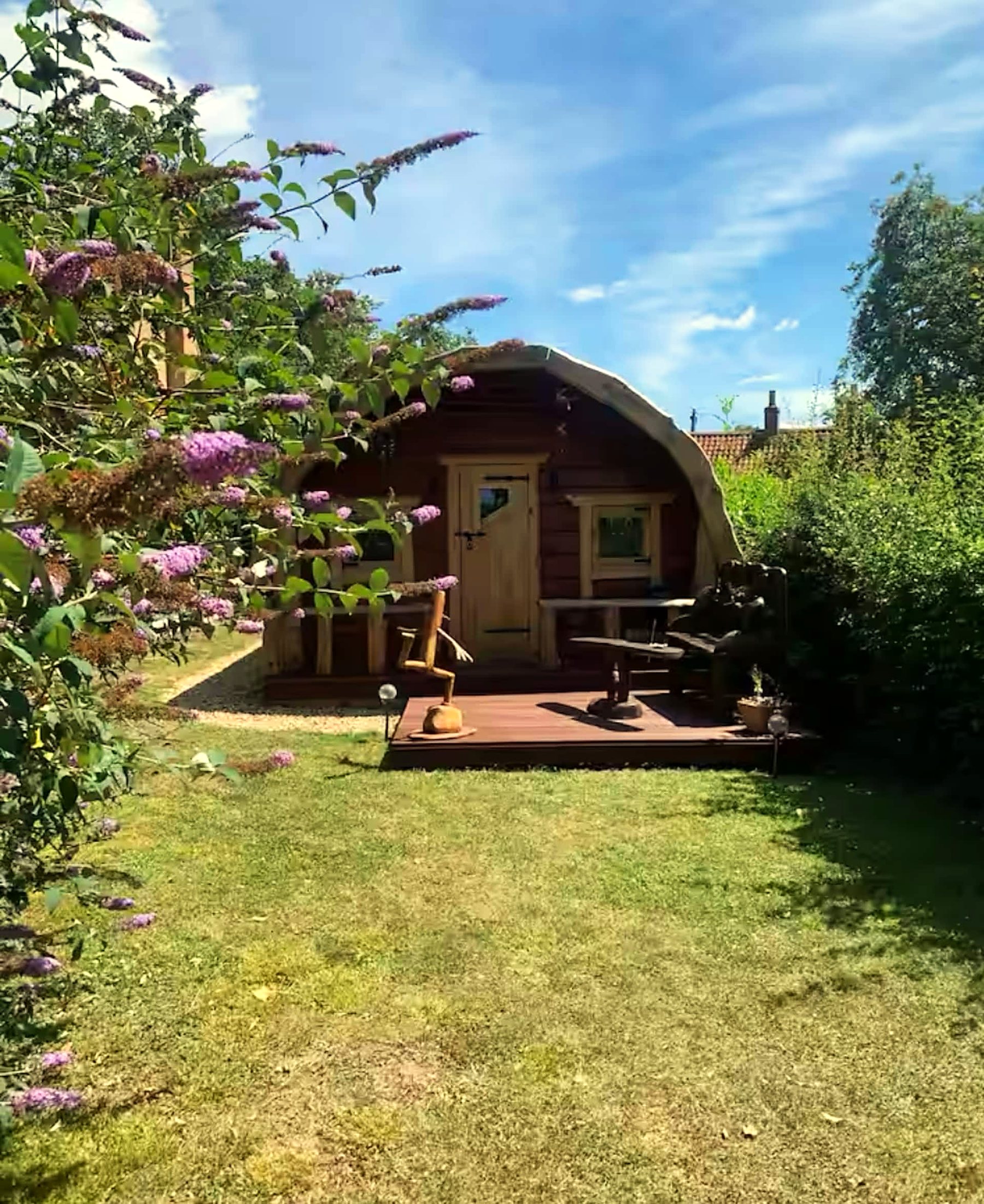 The private gated garden at the hobbit house — view 5